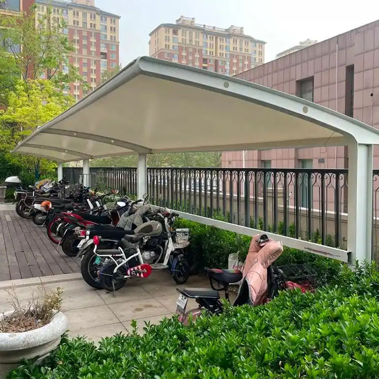 宝山膜结构电动车棚